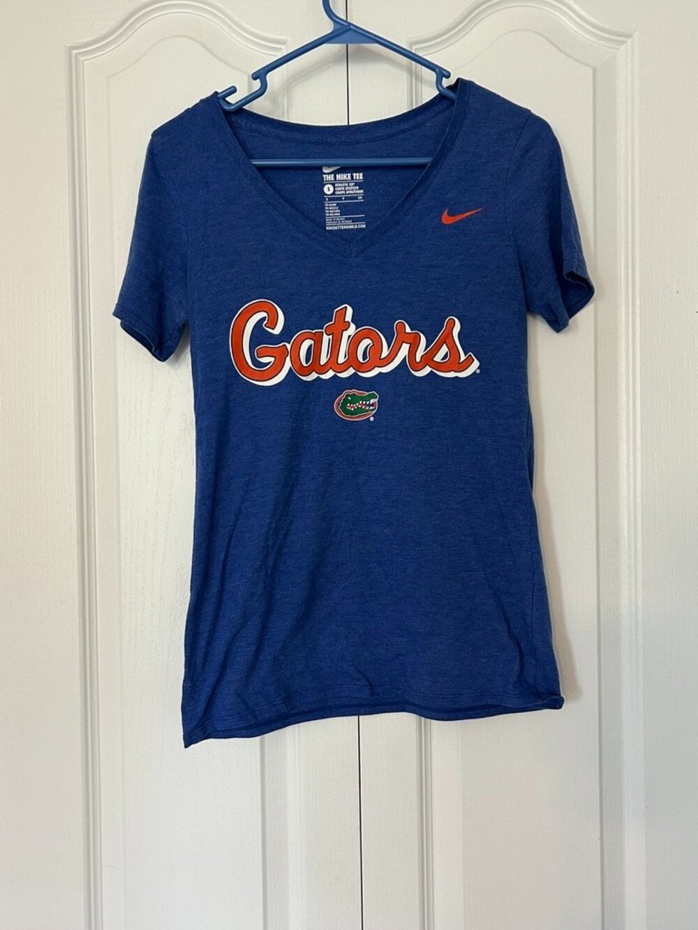 Nike Florida Gators Blue V-Neck T-Shirt Size Small